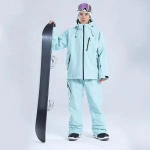 Winter Warm Snow Sport Men Women Ski Set Outdoor Mountain Waterproof Breathable Snowboarding Suits Polyester