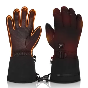 Winter Warm Waterproof Ski Work Gloves with Rechargeable Battery Electric Heating