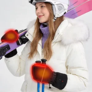 Winter Waterproof Ski Motorcycle Battery Rechargeable Women Usb Electric Sports Heated Gloves