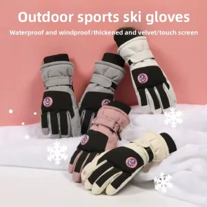Winter Waterproof Warm Gloves Touchscreen Fingers Ski Snow Hiking Driving Cycling Outdoor Sports Daily Work free size