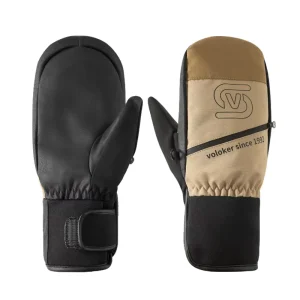 Winter Waterproof Windproof Ski Gloves Custom Logo Ski Mittens Leather Snowboard Gloves