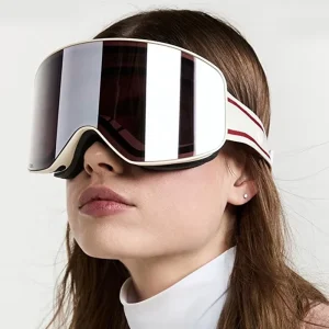 Women Mens Snowboard Sports Googles OEM Custom Logo OTG Frameless Retro Anti Fog Snow Goggles Ski Goggles