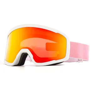 Women Ski Goggles with Cylindrical Lens Adjustable Breathable Dual-Layer Anti-Fog Snowboard Goggles