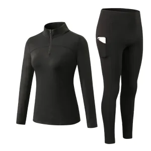 Women’s 2-Piece Seamless Thermal Long Johns Underwear Set