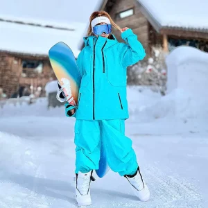 Women’s Hooded Ski Coat with Vibrant Colors