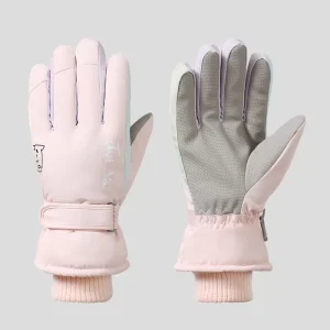 Women’s New Style Winter Cycling Windproof Non Slip Waterproof Touch Screen Snowboarding Ski Gloves