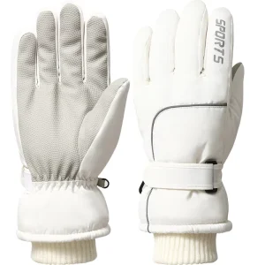 Women’s Ski Gloves Anti Slip Waterproof Thermal Gloves for Outdoor Riding Electric Bike Winter Sports