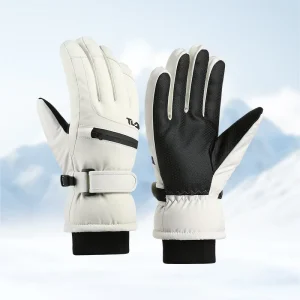 Women’s Winter Ski Gloves Waterproof Breathable Touchscreen with Zipper Ski Pass Pocket for Outdoor Cycling Factory Direct