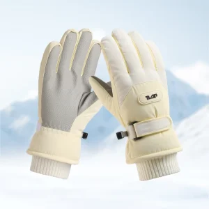 Women’s Winter Ski Gloves Windproof Water-Repellent Fleece-Lined Touchscreen Anti-Slip Palm for Cycling Factory Direct