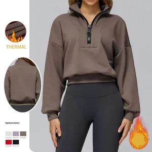 Women’s Winter Thermal Fitness Training Running Yoga Sports Top