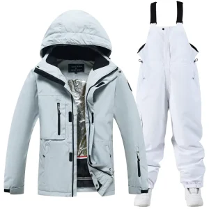 Women’s Winter Windproof Snow Suit Warm Down Jacket and Pants Set