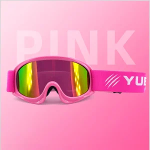 YUEDIO Lightweight Flexible Frame Breathable Ventilation Soft Foam Cushioning Kids Ski Goggles for Skiing and Snowboarding