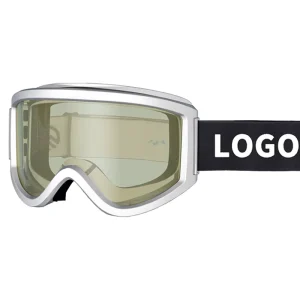 Yijia Optical Custom Logo Adult Ski Goggles Double Layer Anti Fog Lens Snow Glasses Winter Sports Protective Snowmobile Goggles